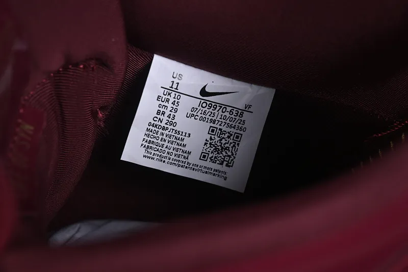 All categories Nk Air Force 1 Air Force series Nk Air Force 1 Low Air Force low-top C version Central Cee x Nike Air Force 1 Low "Dark Beetroot" joint model Air Force low-top casual sneakers IO9970-638